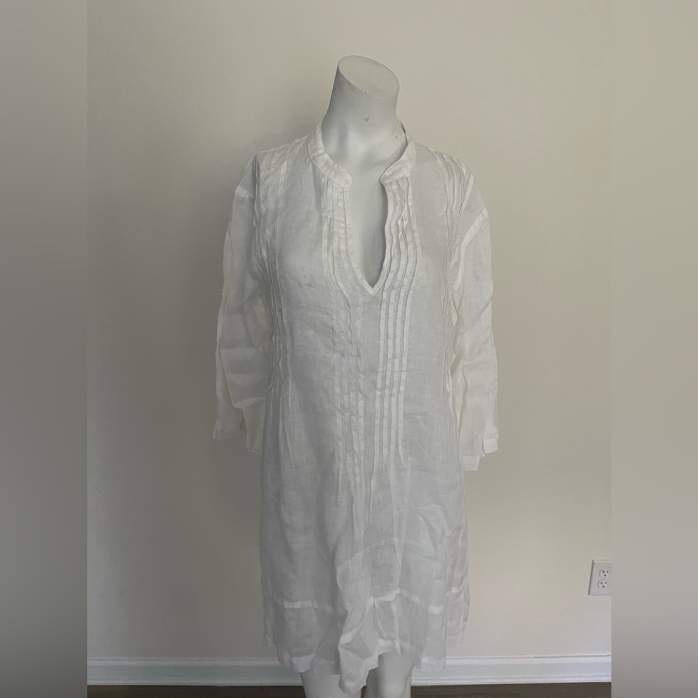 CP SHADES 100% linen cove up dress